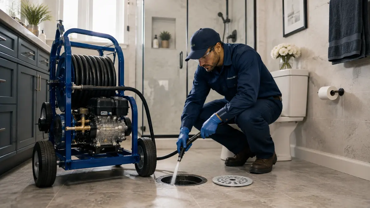 Bathroom Drain Hydro Jetting in Buena Park