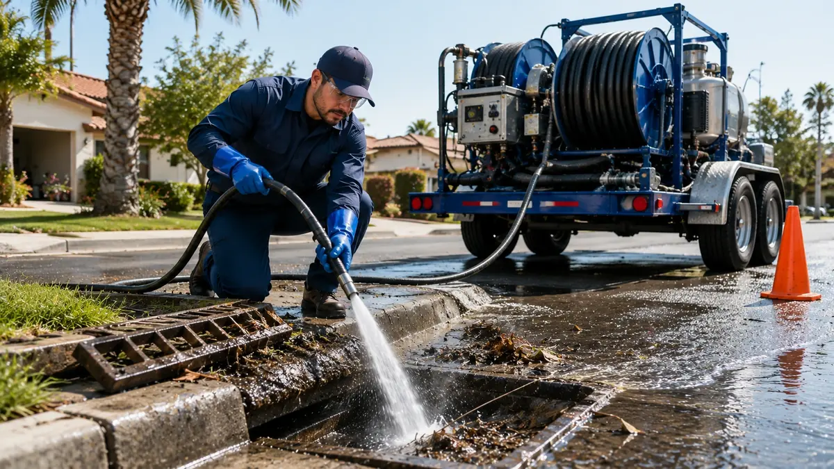 Storm Drain Hydro Jet Cleaning in Buena Park