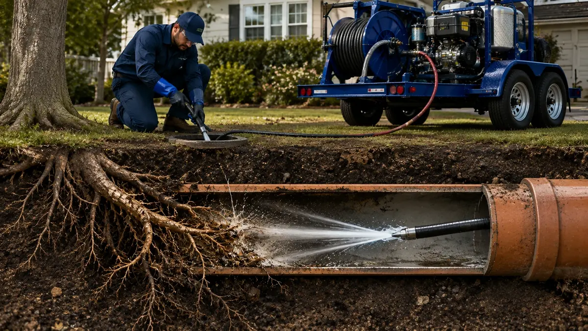 Tree Root Removal with Hydro Jetting in Buena Park